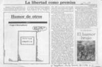 La libertad como premisa  [artículo] Marino Muñoz Lagos.