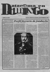 Perfil Literario de Jotabeche  [artículo] Rebeca Ríos E.