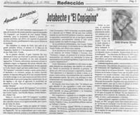 Jotabeche y "El Copiapino  [artículo] Oriel Alvarez Gómez.