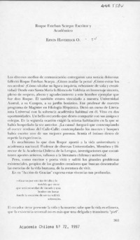 Roque Esteban Scarpa: escritor y académico  [artículo] Erwin Haverbeck O.