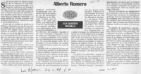 Alberto Romero  [artículo] Luis Alberto Mansilla.