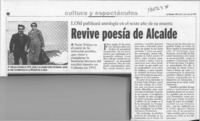 Revive poesía de Alcalde  [artículo].