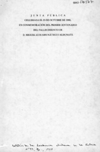 Miguel Luis Amunátegui y las cuestiones de límites  [artículo] José Miguel Barros Franco.