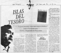 Islas del tesoro  [artículo] Martín Cerda.