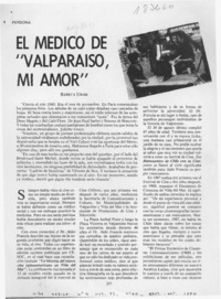 El médico de "Valparaíso, mi amor"  [artículo] Rebeca Uribe.
