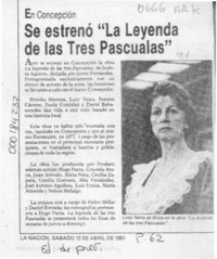 Se estrenó "La leyenda de las tres Pascualas"  [artículo].