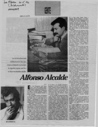 Alfonso Alcalde  [artículo] O. V.