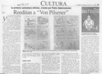 Reeditan a "Von Pilsener"  [artículo] Alejandra Gajardo.