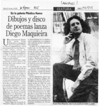 Dibujos y disco de poemas lanza Diego Maquieira  [artículo].