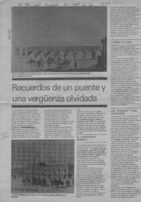 Recuerdos de un puente y una vergüenza olvidada  [artículo].