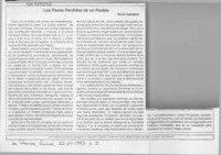 Los pasos perdidos de un pueblo  [artículo] David Gallagher.