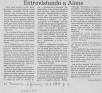 Entrevistando a Alone