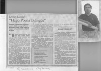 "Hago poesía bilingüe"  [artículo] Pedro Pablo Guerrero.