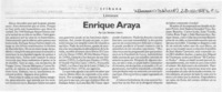 Enrique Araya  [artículo] Luis Sánchez Latorre.