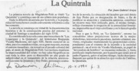La Quintrala  [artículo] Juan Gabriel Araya.