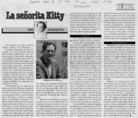 La señorita Kitty  [artículo] Rodrigo Pinto.