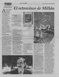El retrovisor de Millán  [artículo] Luis Ernesto Cárcamo.