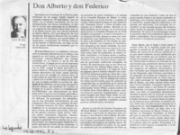 Don Alberto y don Federico  [artículo] Jorge Edwards.