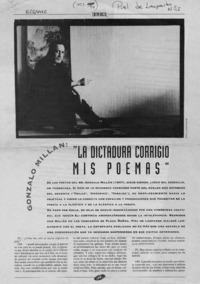 "La dictadura corrigió mis poemas"