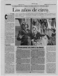 Los años de circo  [artículo] Rocío Lineros.