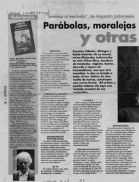 Parábolas, moralejas y otras hierbas  [artículo].