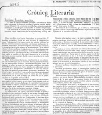 Crónica Literaria  [artículo] Alone.