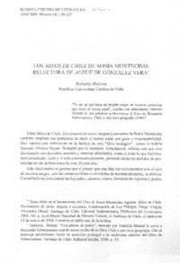 Los mitos de Chile de Sonia Montecino: relectura de Alhué de González Vera