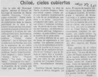 Chiloé, cielos cubiertos