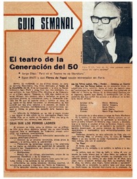 El teatro de la generación del 50