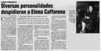 Diversas personalidades despidieron a Elena Caffarena.