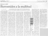 Bienvenidos a la multitud