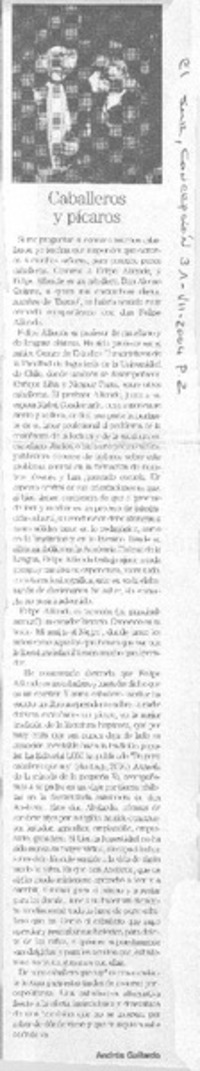 Caballeros y picaros.