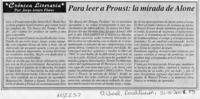 Para leer a Proust, la mirada de Alone  [artículo] Jorge Arturo Flores