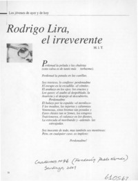 Rodrigo Lira, el irreverente
