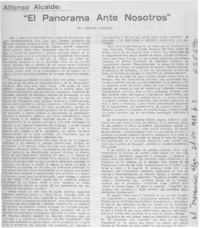 "El panorama ante nosotros"