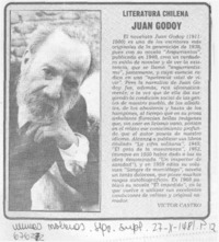 Literatura chilena Juan Godoy