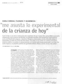 Me asusta lo experimental de la crianza de hoy": [entrevista]