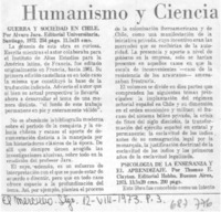 Humanismo y ciencias.