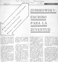 Jodorowsky: "escribo para la juventud". [Entrevista]