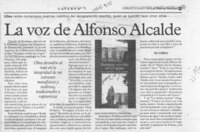 La voz de Alfonso Alcalde  [artículo].