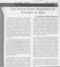 Una novela sobre Magallanes de principio de siglo  [artículo] Wellington Rojas Valdebenito.