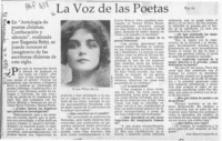 La voz de las poetas  [artículo] José Miguel Izquierdo S.