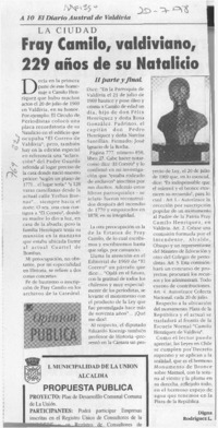 Fray Camilo Henríquez  [artículo] Digna Rodríguez L.