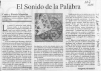 El sonido de la palabra