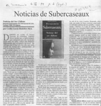 Noticias de Subercaseaux