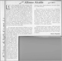 Alfonso Alcalde  [artículo] Ramón Riquelme.