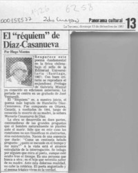El "Réquiem" de Díaz-Casanueva