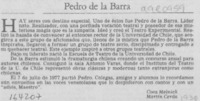 Pedro de la Barra