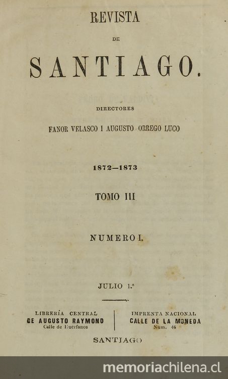 Revista de Santiago: tomo 3, 1872-1873