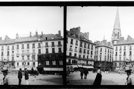 Plaza Graslin, Nantes, Francia, septiembre 1907